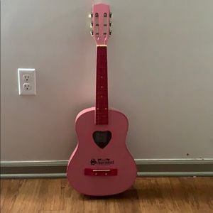 Children’s acoustic toy guitar pink
